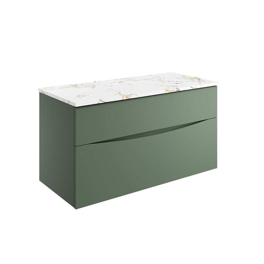 Glide II 1000 Unit with Gold Vein Estatuario Worktop
