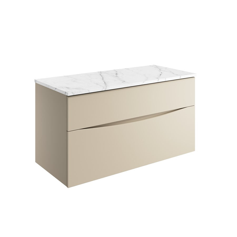 Glide II 1000 Unit & Marble Effect Worktop