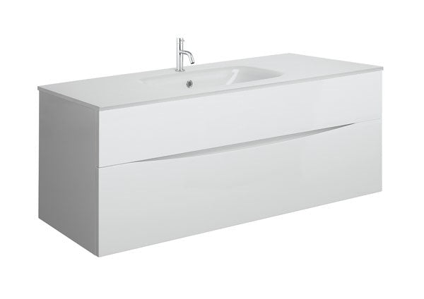 Glide II 1000 Unit & Ice White Glass Basin