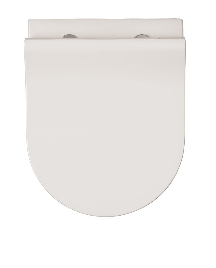 Glide II Matt White Wall Hung Short Projection Rimless Toilet & Soft Close Seat
