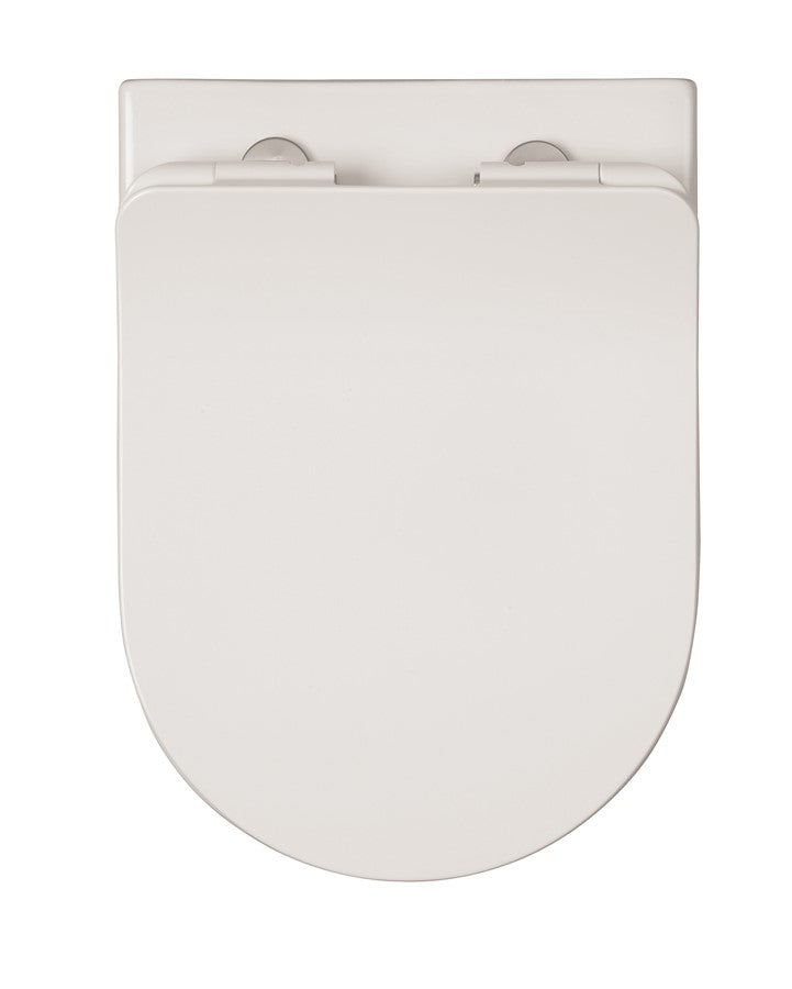 Glide II Gloss White Wall Hung Rimless Toilet & Soft Close Seat