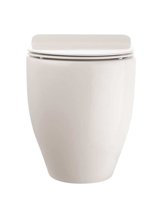 Glide II Gloss White Back to Wall Rimless Toilet & Soft Close Seat