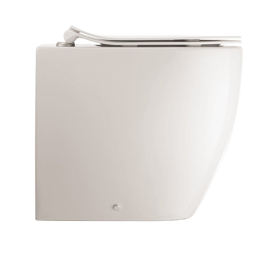 Glide II Gloss White Back to Wall Rimless Toilet & Soft Close Seat