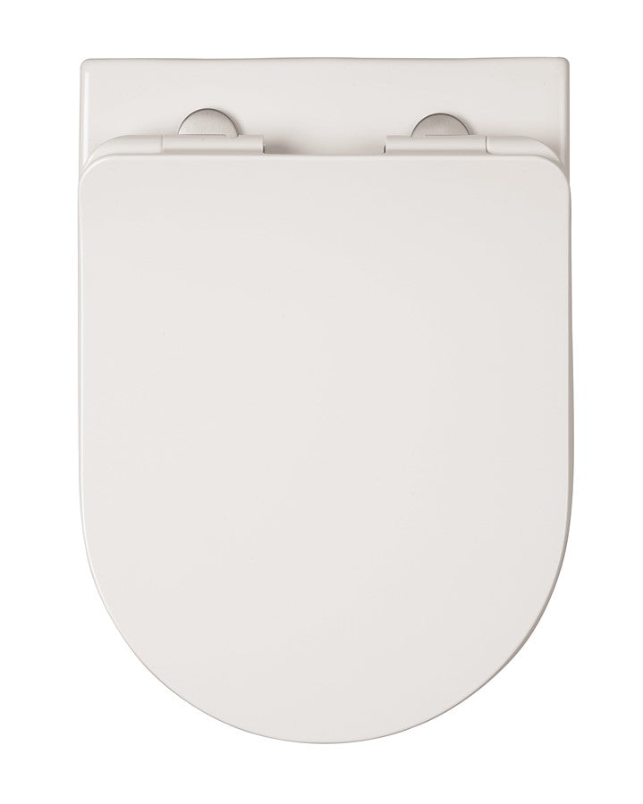 Glide II Gloss White Back to Wall Rimless Toilet & Soft Close Seat