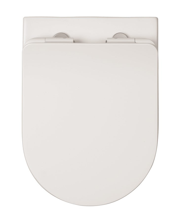 Glide II Matt White Back to Wall Rimless Toilet & Soft Close Seat