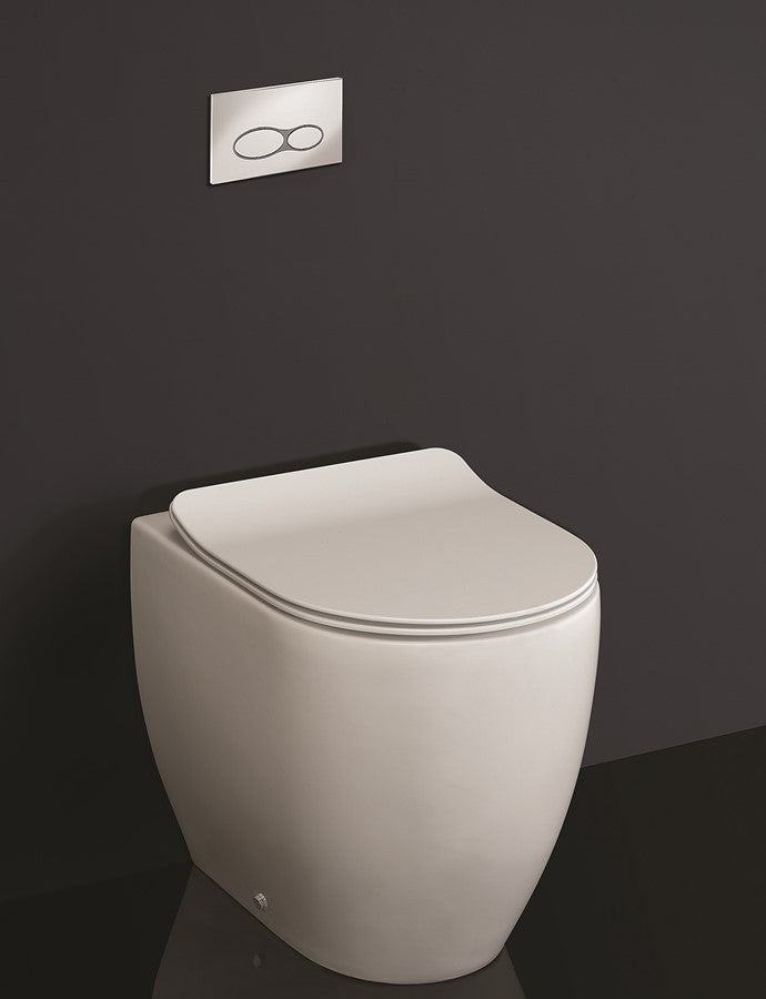 Glide II Matt White Back to Wall Rimless Toilet & Soft Close Seat