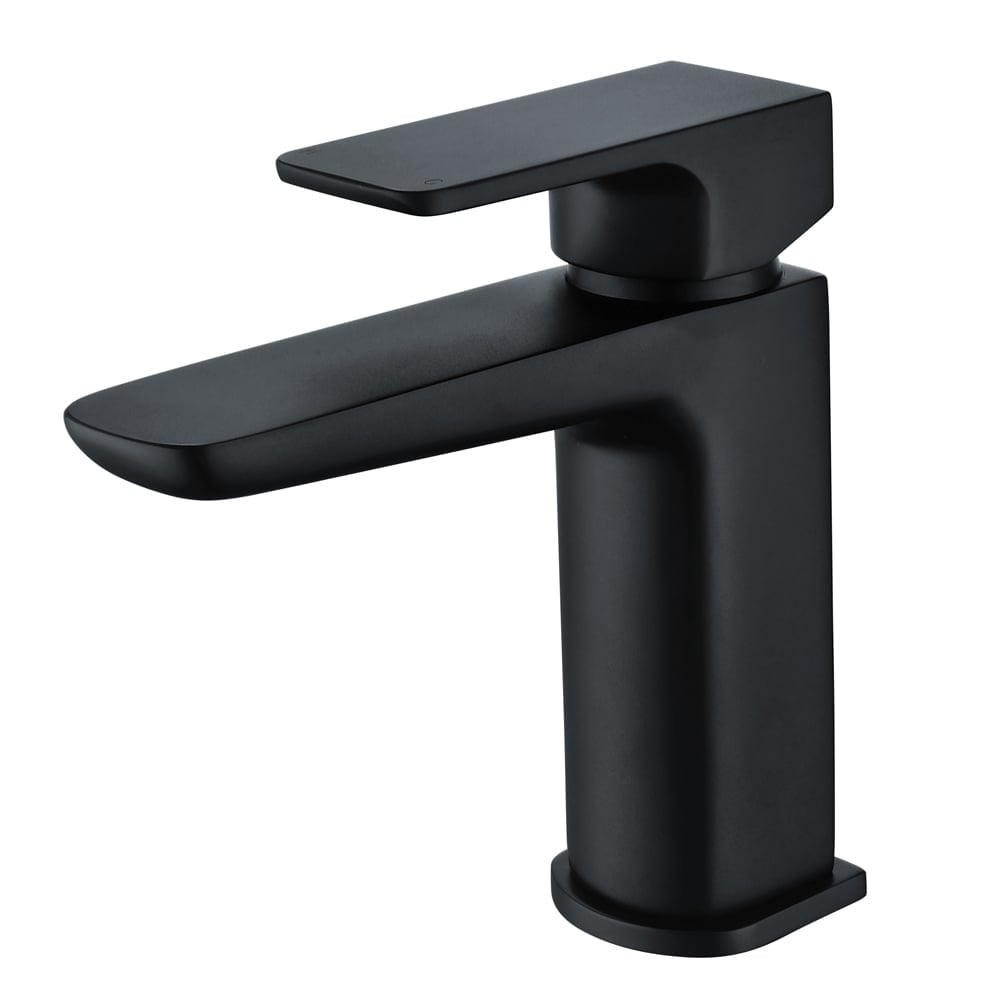 Zena Matt Black Basin Mixer Tap