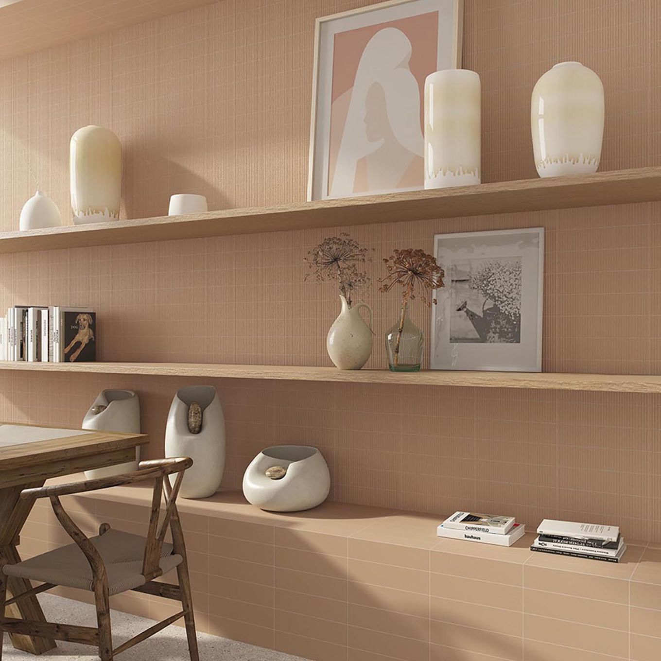 Viera Coto Brown Matt Ceramic Brick Tile 75x300mm