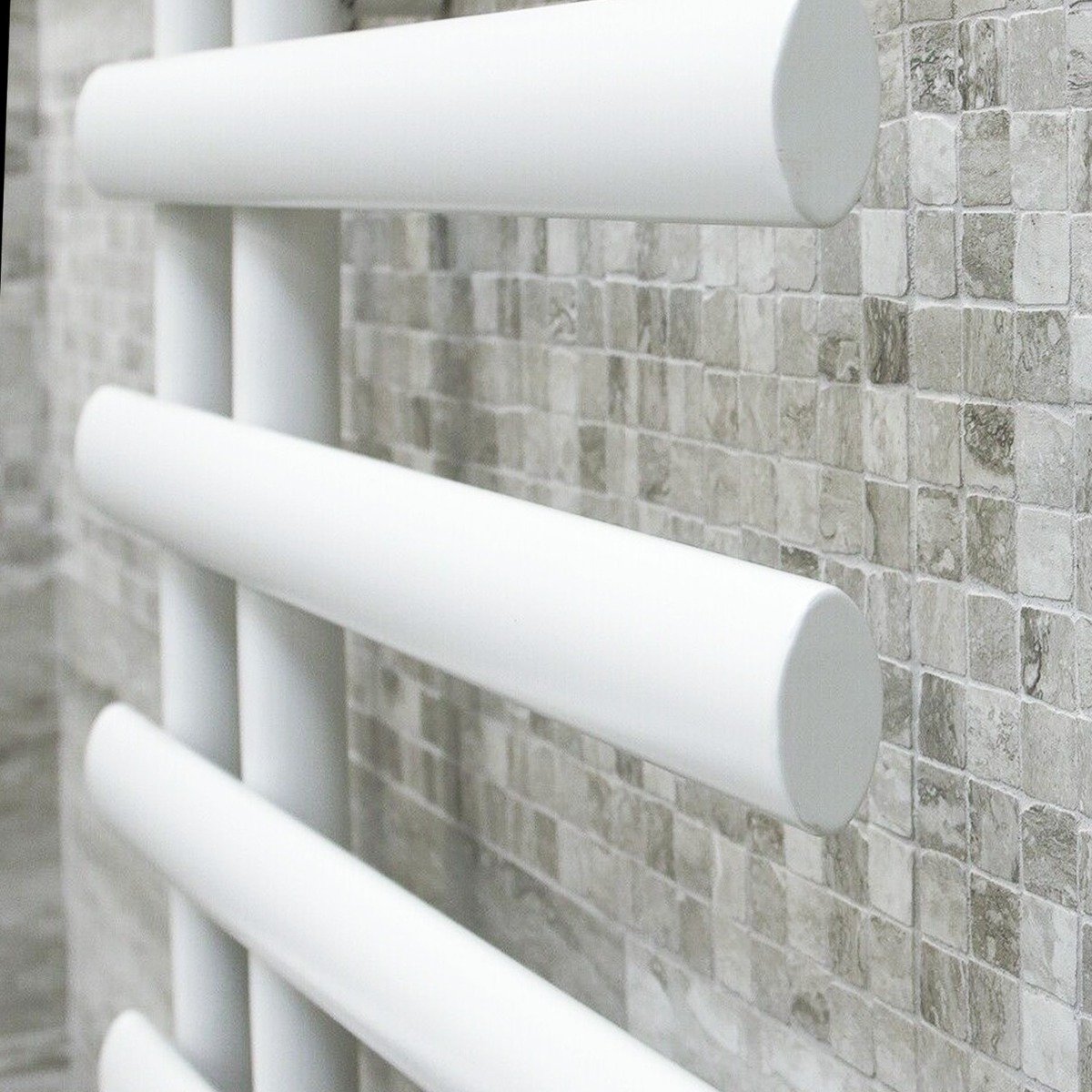 Dunwell White Heated Towel Rail 780x500mm