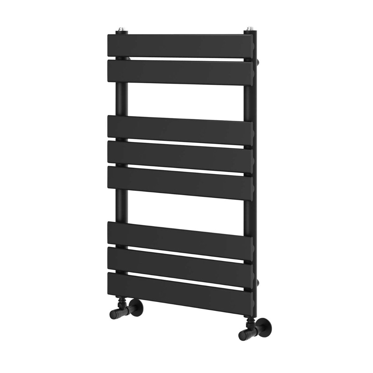 Rosa Matt Black Heated Towel Rail 800x500mm