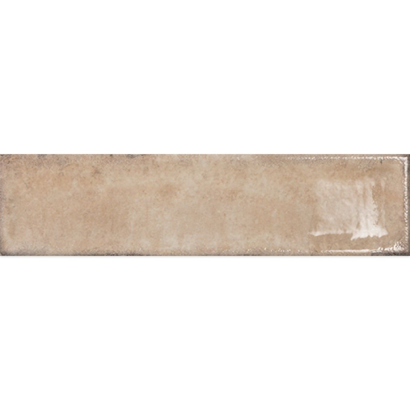 Inca Beige Glossy Ceramic Brick Tile 75x300mm