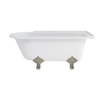 Hampton 150cm Left Handed Showering Bath with Standard Feet