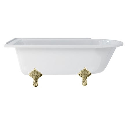 Hampton 170cm Right Handed Showering Bath with Standard Feet