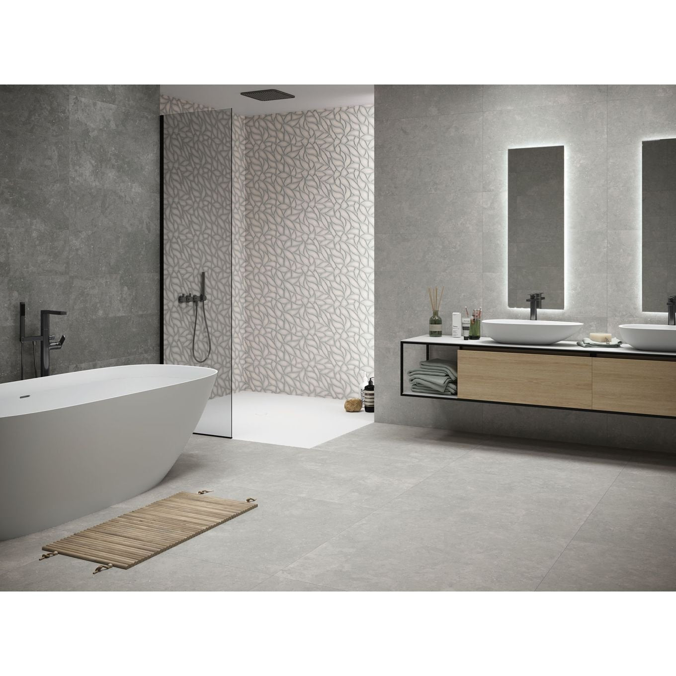 Idris Gris Matt Porcelain Tile 1000x1000mm