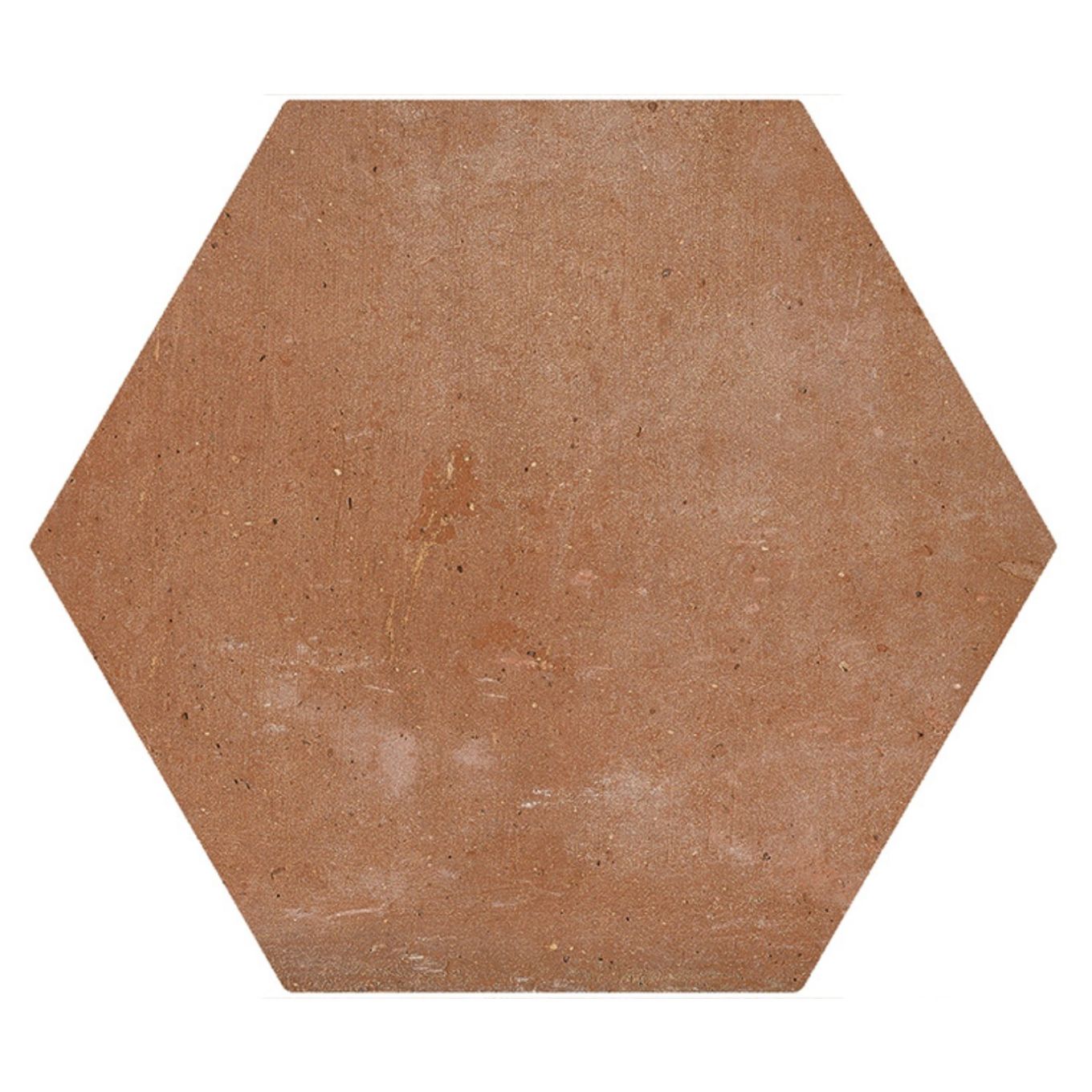 Terraza Red Terracotta Matt Porcelain Hexagon Tile 240x200mm