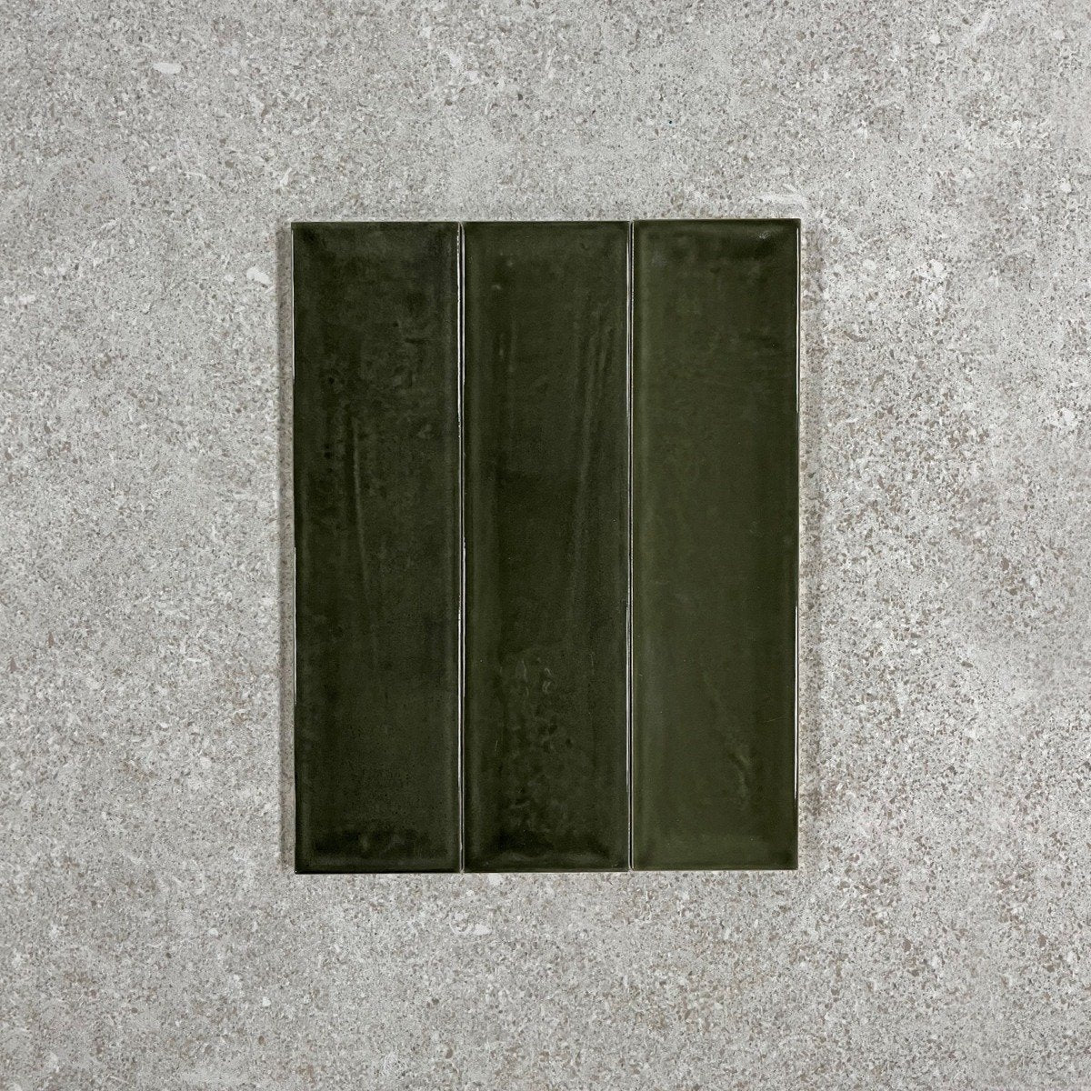 Navajo Oliva Gloss Ceramic Brick Tile 75x300mm