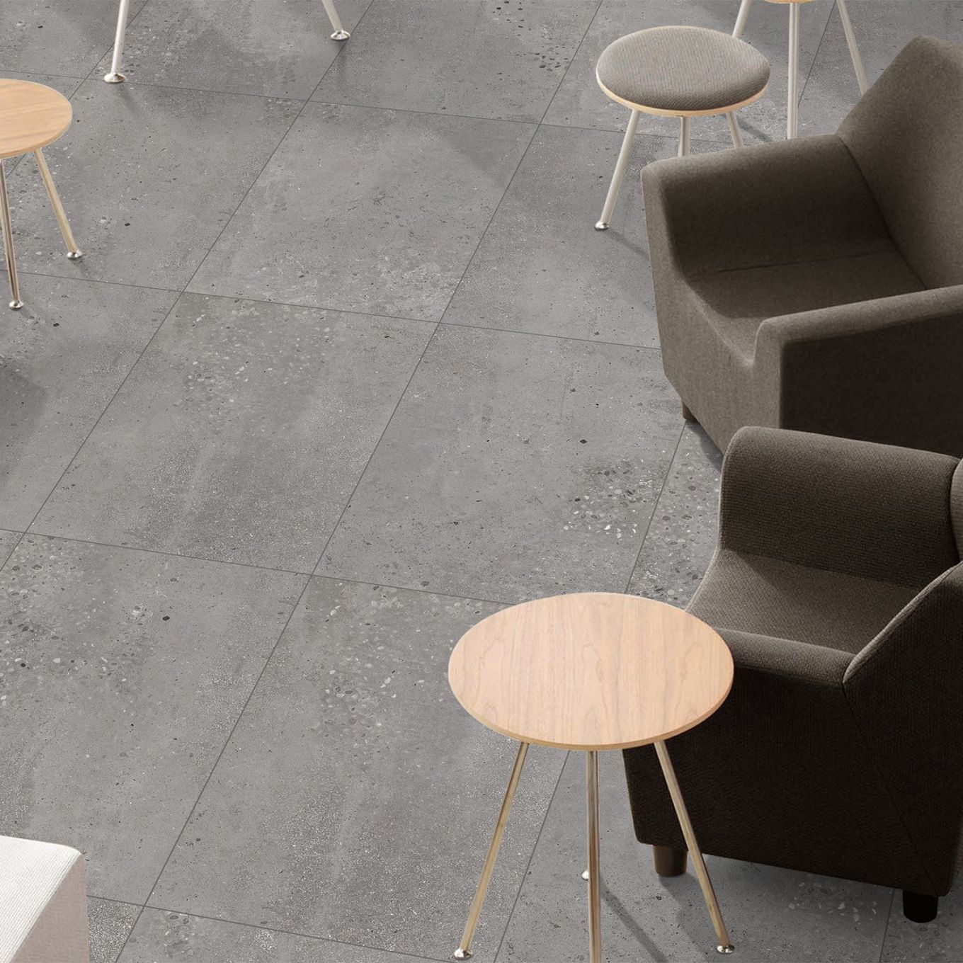 Pompeii Grey Outdoor Matt Porcelain Tile 900x600mm