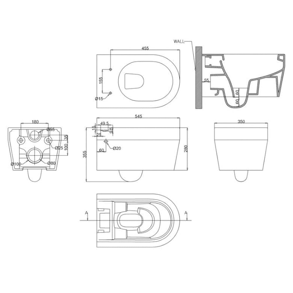 Stadium Wall Hung Toilet