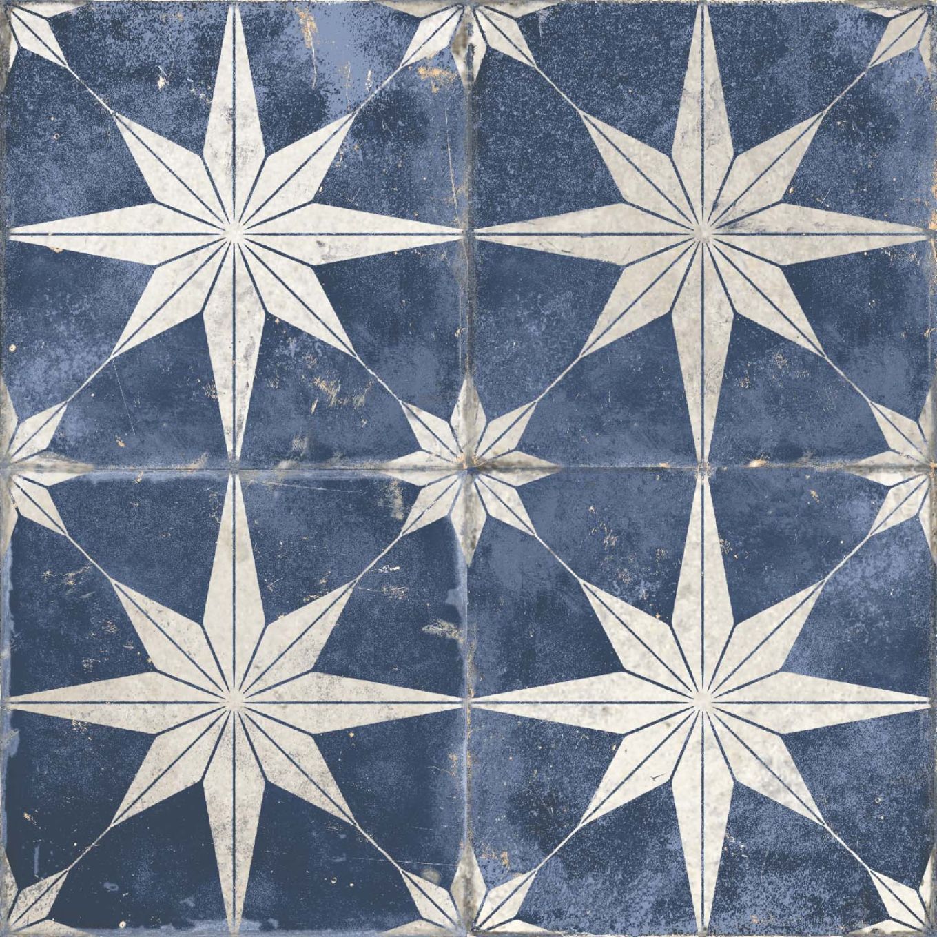 Fired Star Blue Reverse Matt Ceramic Tile 450x450mm