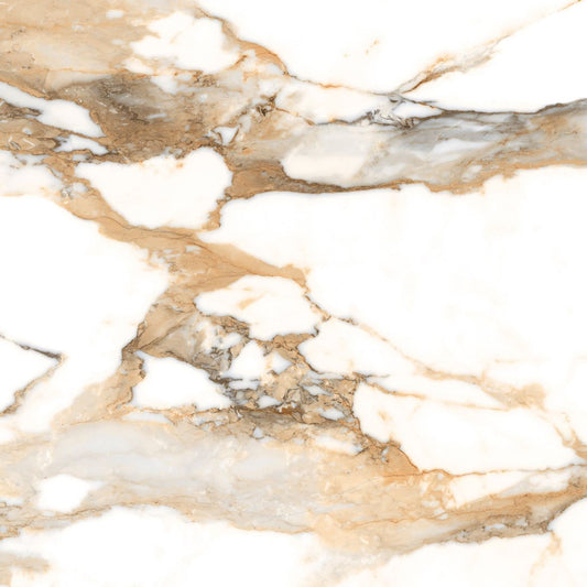 Charlie Beige Marble Matt Porcelain Tile 600x600mm