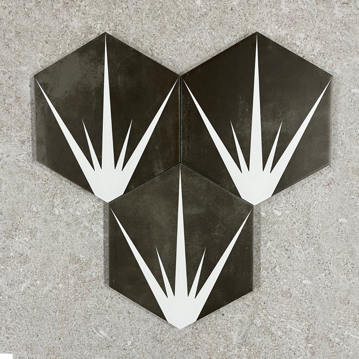 Lotus Hex Matt Marengo Hexagon Porcelain Tile 198x228mm
