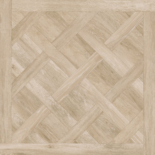 Axton Beige Parquet Wood Effect Porcelain Tile 1000x1000mm