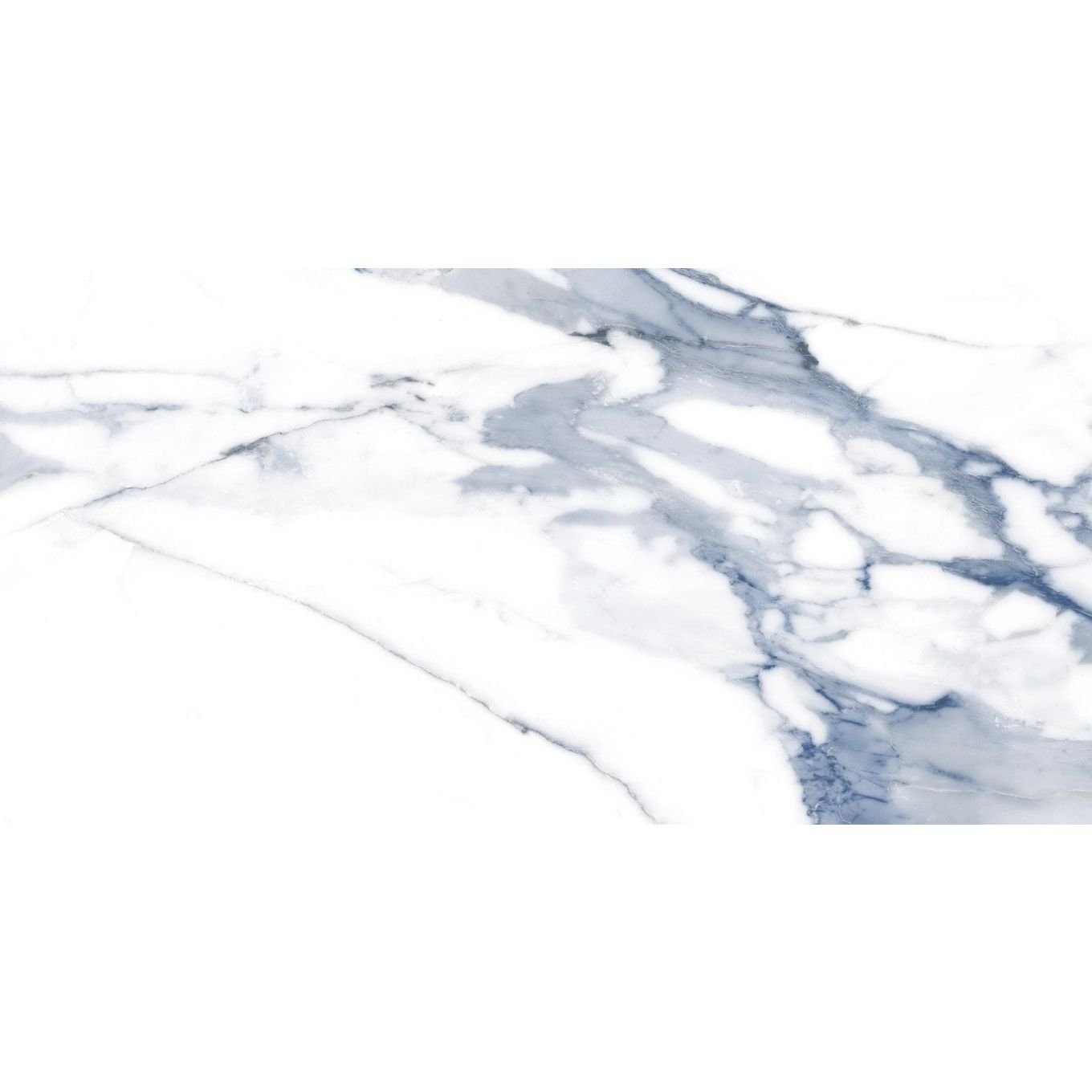 Stockholm Blue Gloss Porcelain Tile 600x300mm