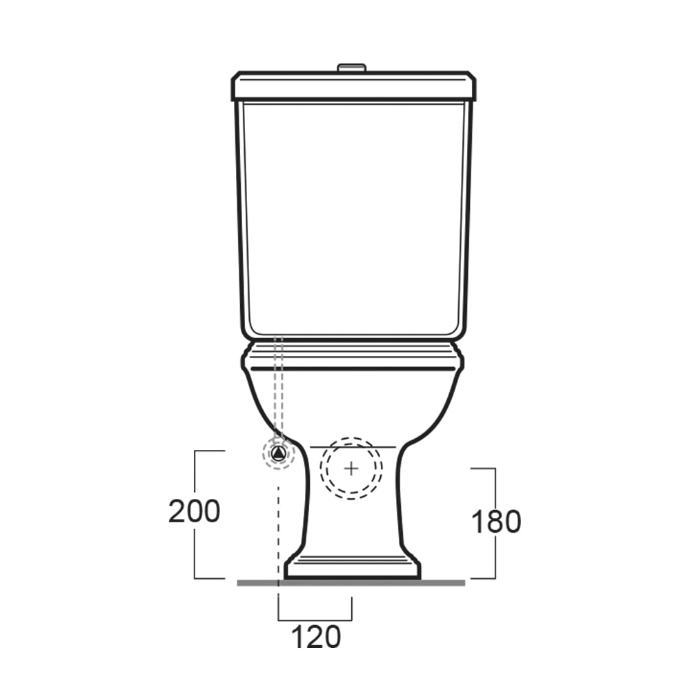 Alaric Traditional Close Coupled Toilet