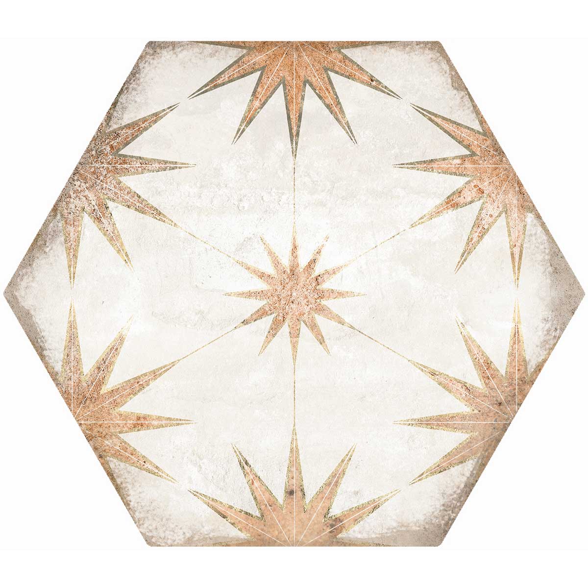 Elise Decor Cotto Hexagon Matt Porcelain Tile 228x198mm