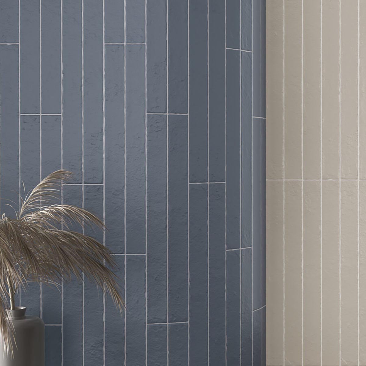 Nadia Navy Matt Porcelain Brick Tile 500x50mm