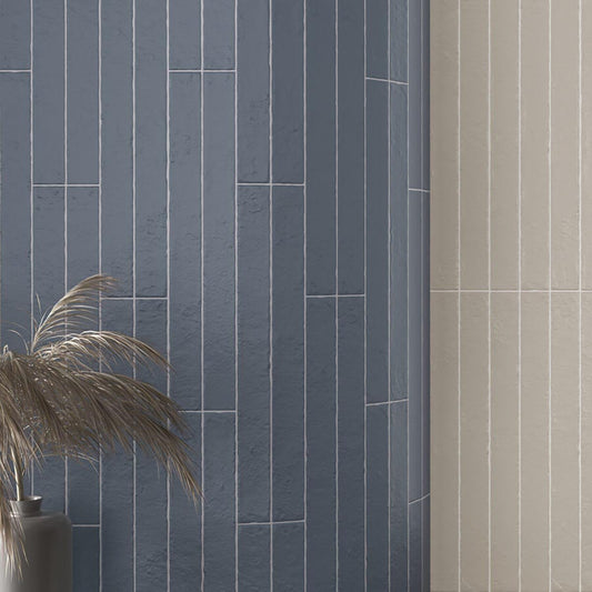 Nadia Navy Matt Porcelain Brick Tile 500x50mm