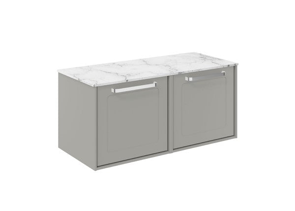 Infinity 1000 Framed Unit with Carrara Marble Worktop