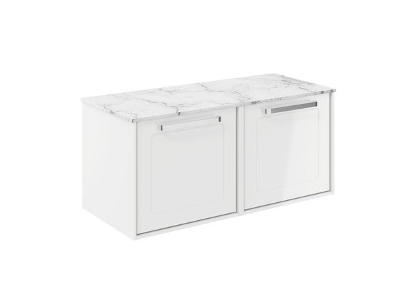 Infinity 1000 Framed Unit with Carrara Marble Worktop