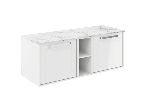 Infinity 1200 Framed Unit with Carrara Marble Worktop