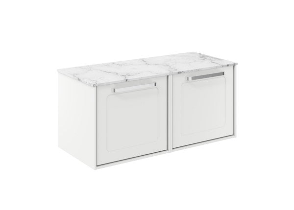 Infinity 1000 Framed Unit with Carrara Marble Worktop