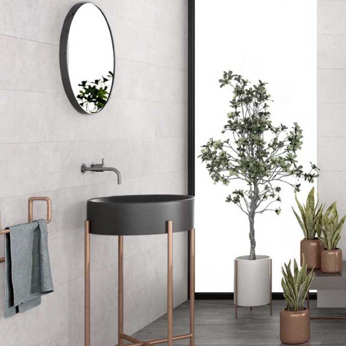 Krakow White Matt Ceramic Tile 250x805mm