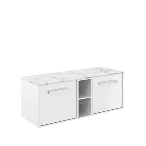 Infinity 1200 Unit with Carrara Marble Worktop