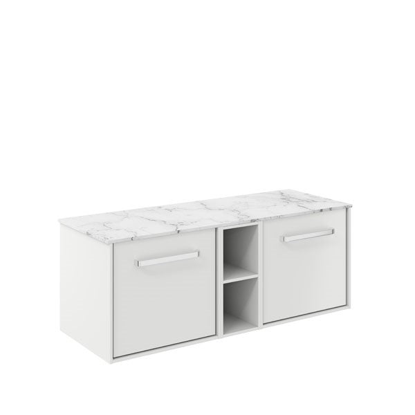 Infinity 1200 Unit with Carrara Marble Worktop