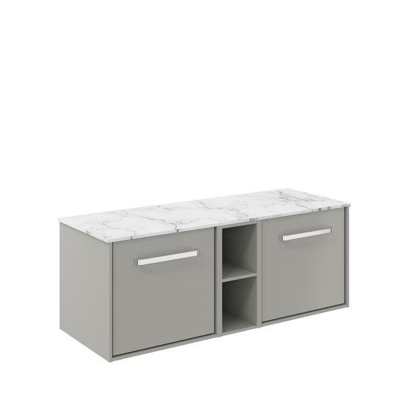 Infinity 1200 Unit with Carrara Marble Worktop