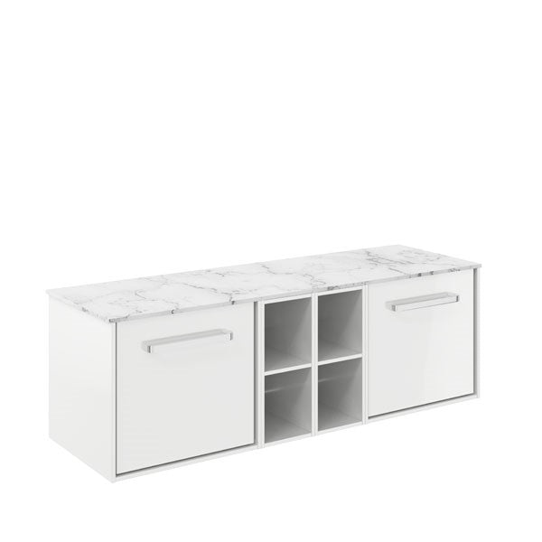 Infinity 1400 Unit with Carrara Marble Worktop