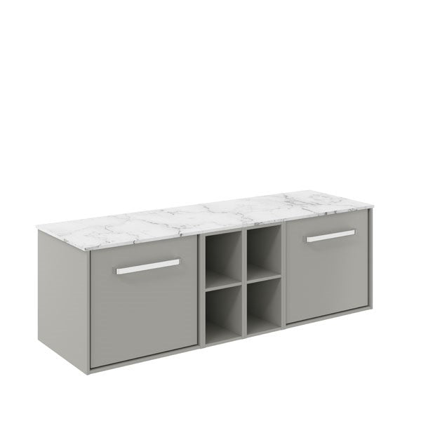 Infinity 1400 Unit with Carrara Marble Worktop