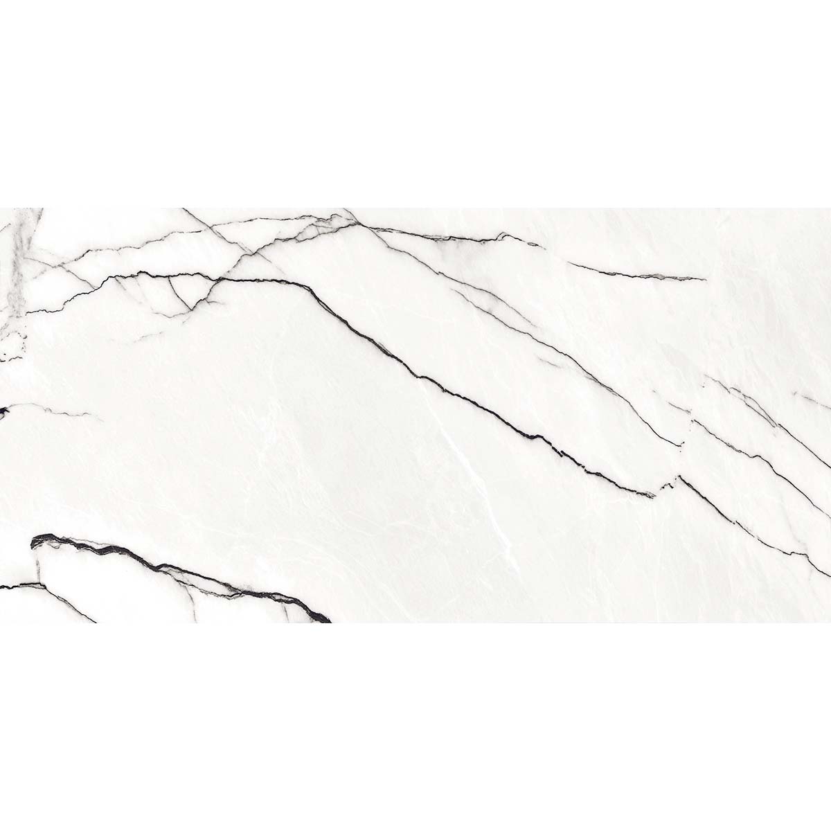 Marquis White Marble Gloss Porcelain Tile 600x1200mm