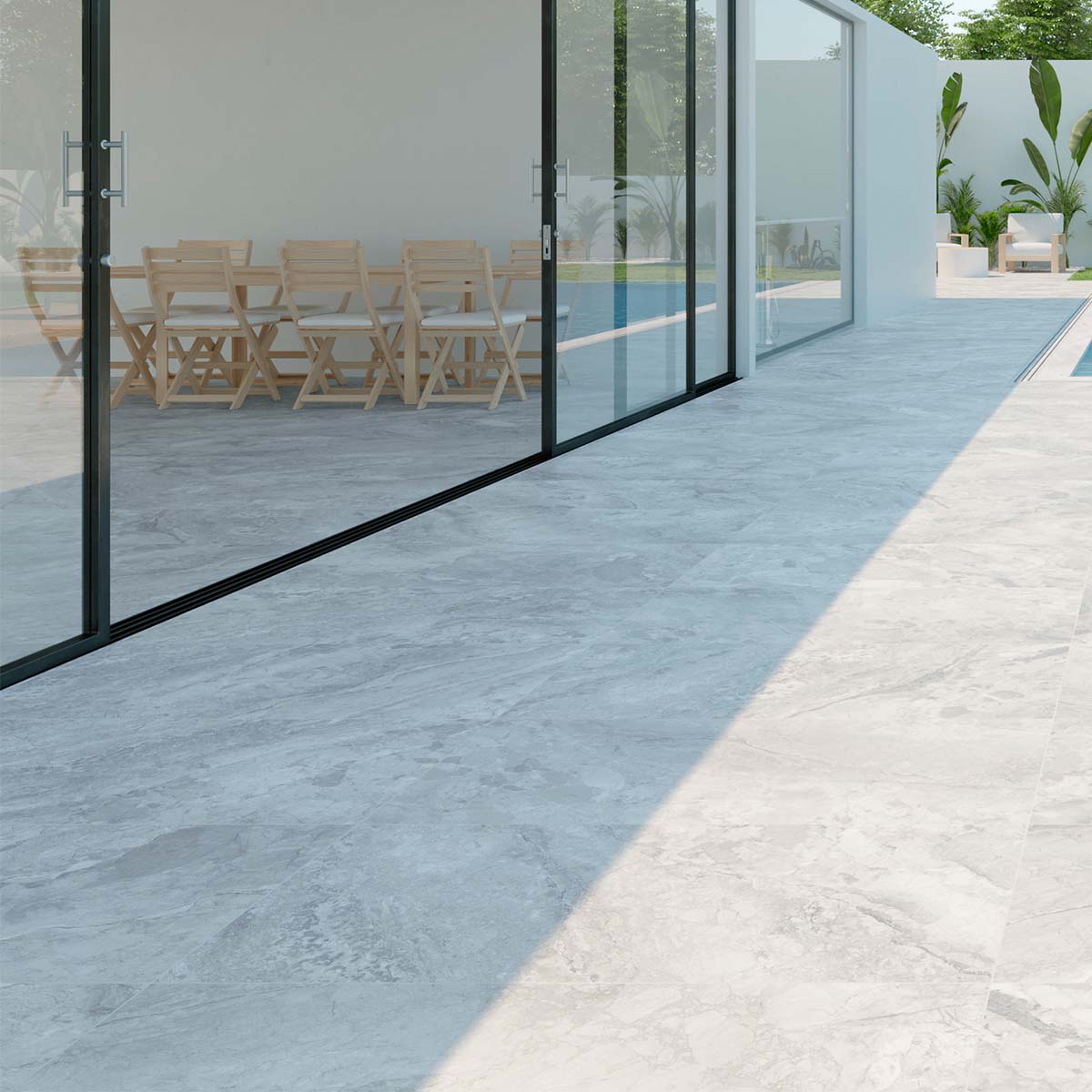 Delilah Cloud Matt Porcelain Tile 1000x1000mm