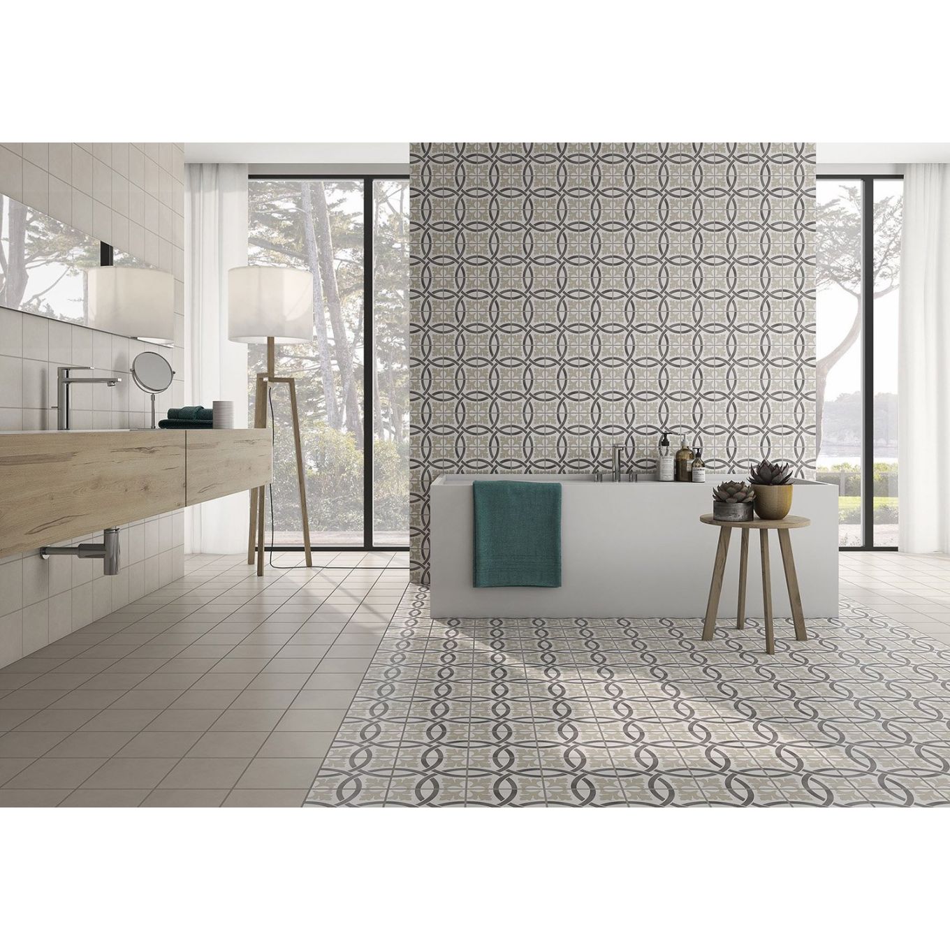 Pippen Stiges Matt Porcelain Tile 185x185mm