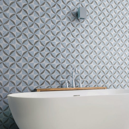 Saint-Denis Azul Matt Porcelain Tile 250x250mm