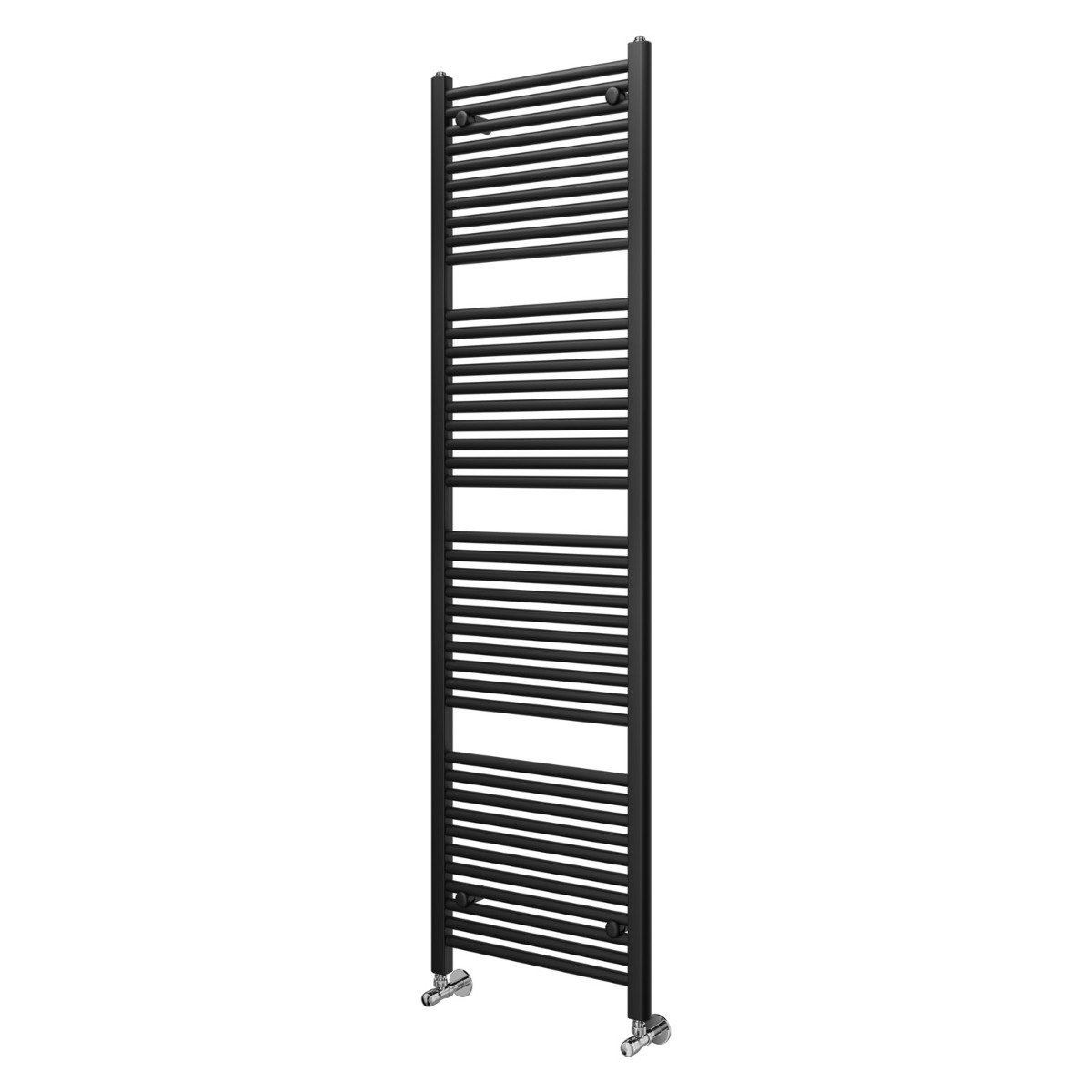 Neptune Matt Black Heated Towel Rail 1800x600mm