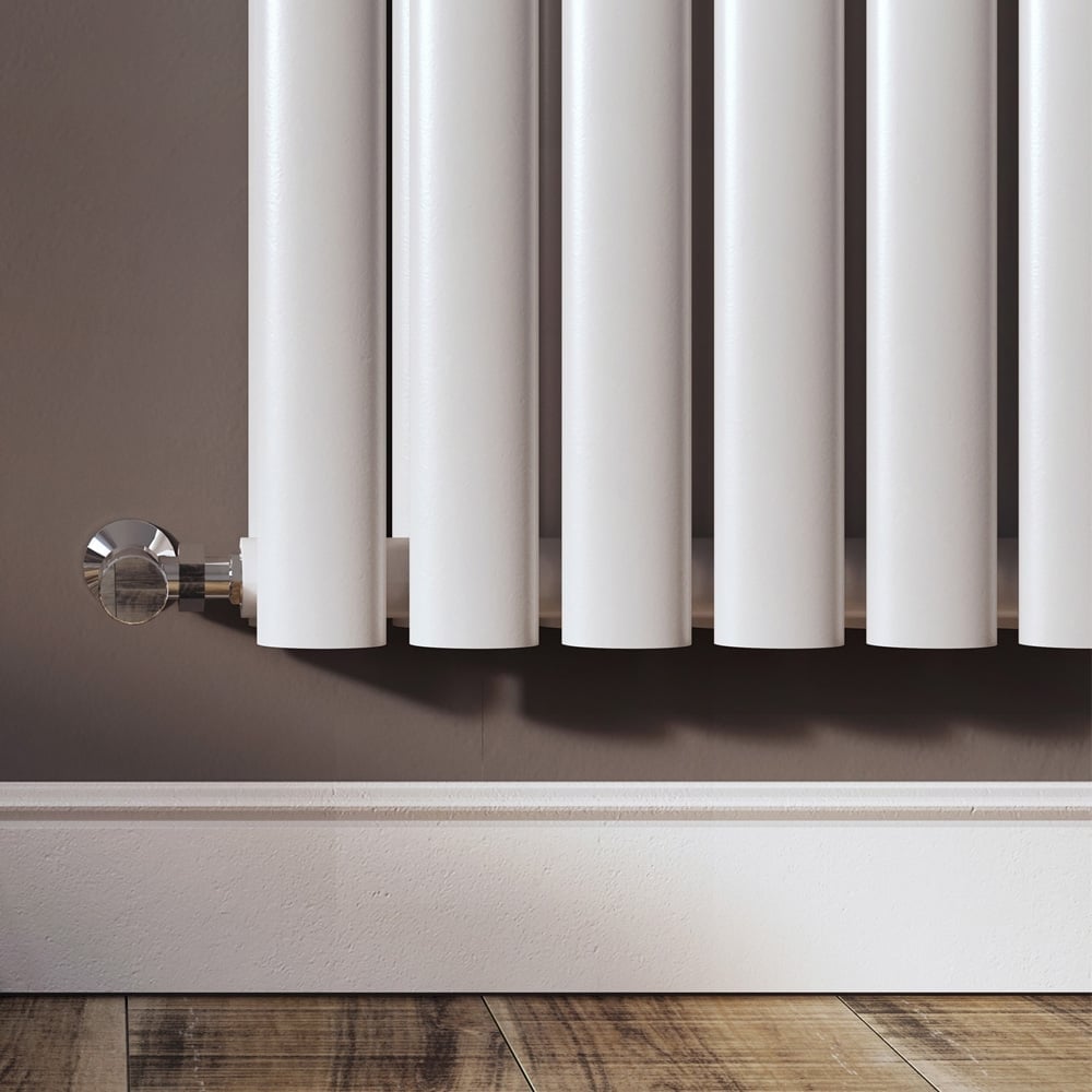Islington White Double Horizontal Radiator 600x590mm