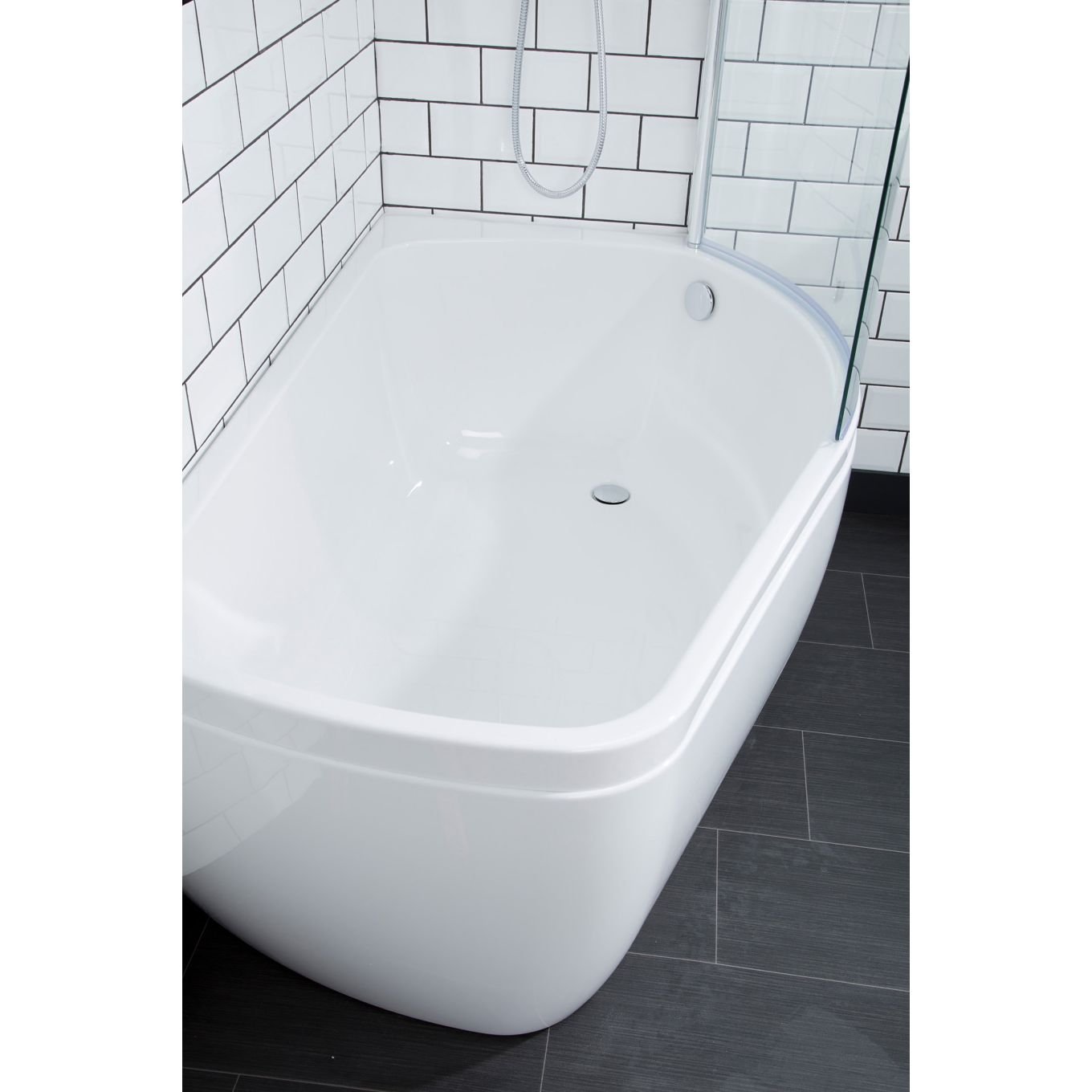 Carron Profile Shower Bath Right Hand Curved Bath Panel