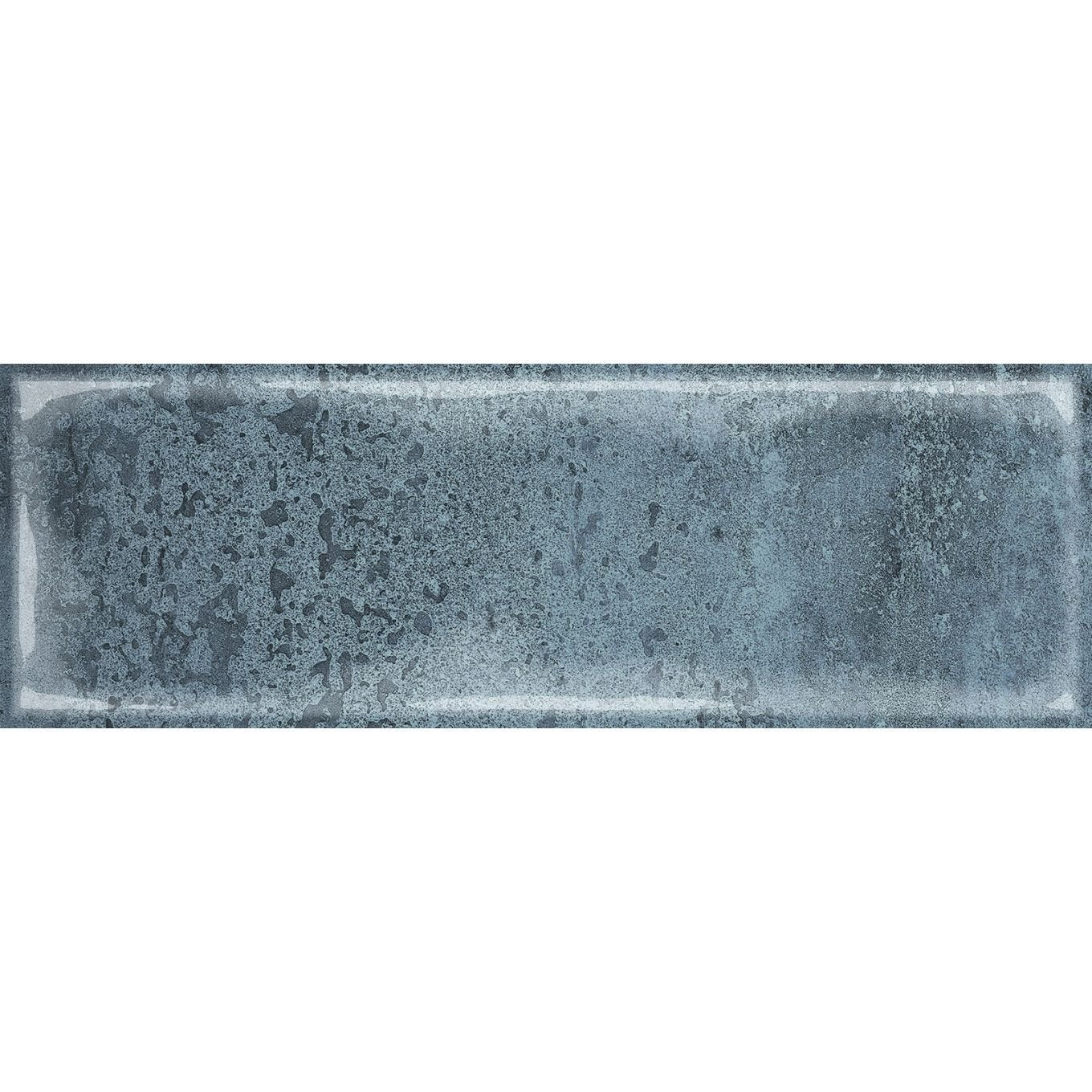 Lugano Blue Ceramic Brick Tile 100x300mm