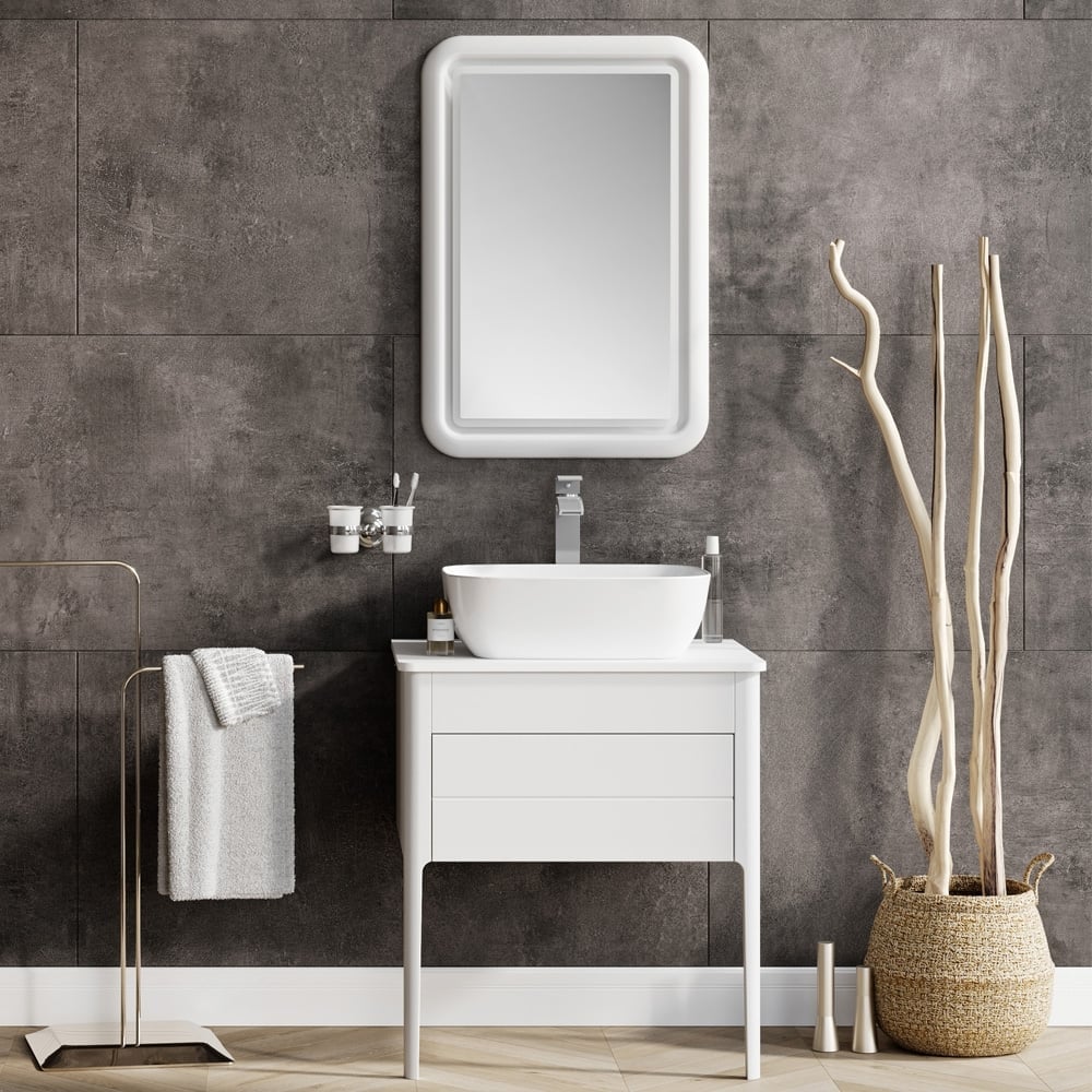 Stonehouse 650mm White Vanity Unit